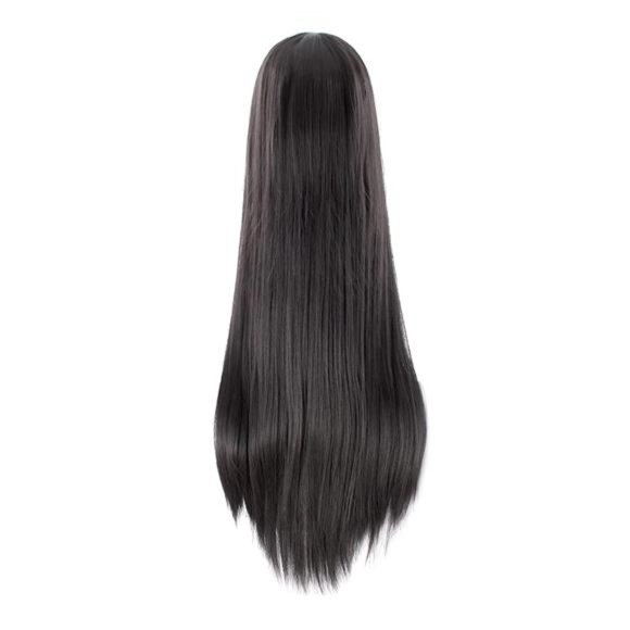 40 Inch/ 100 cm Carve Long Straight Cosplay Wig Anime Costume Party Wig (Black) - Picture 2 of 4